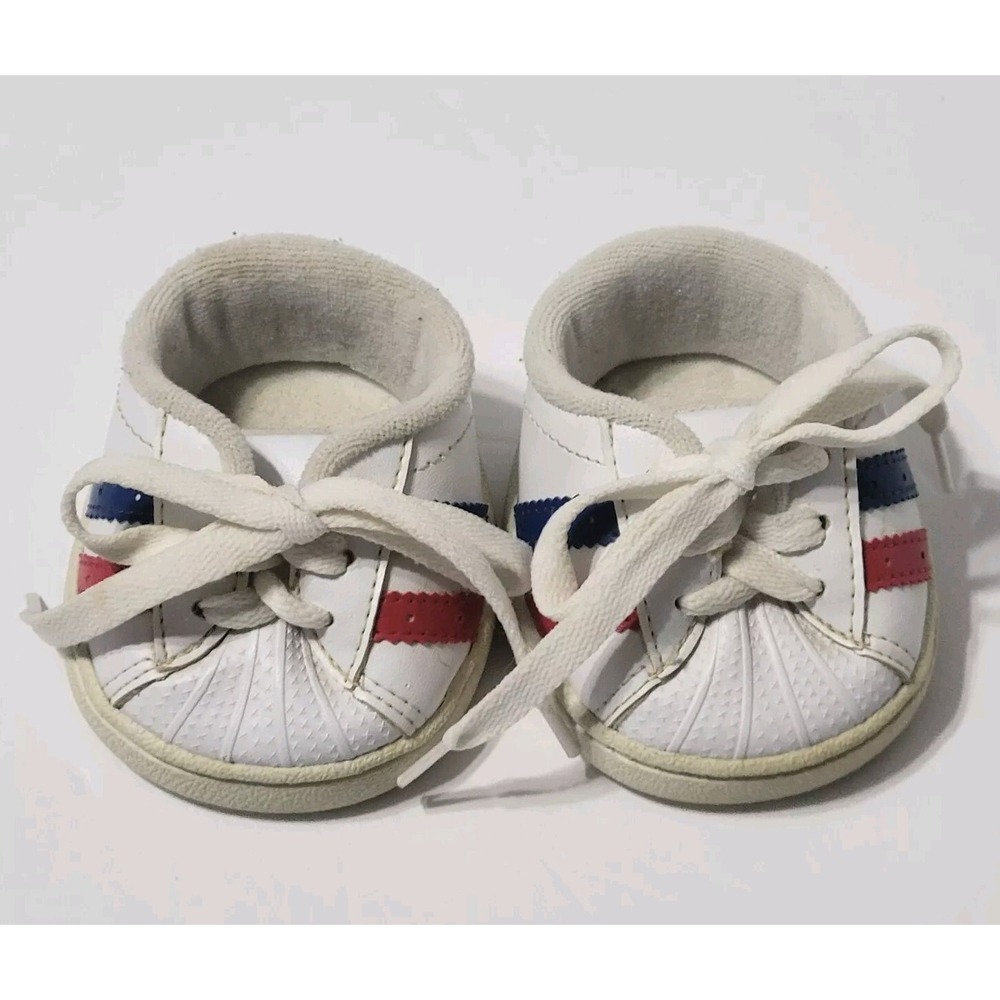 Build A Bear Sneakers Red Blue Strip Shoes